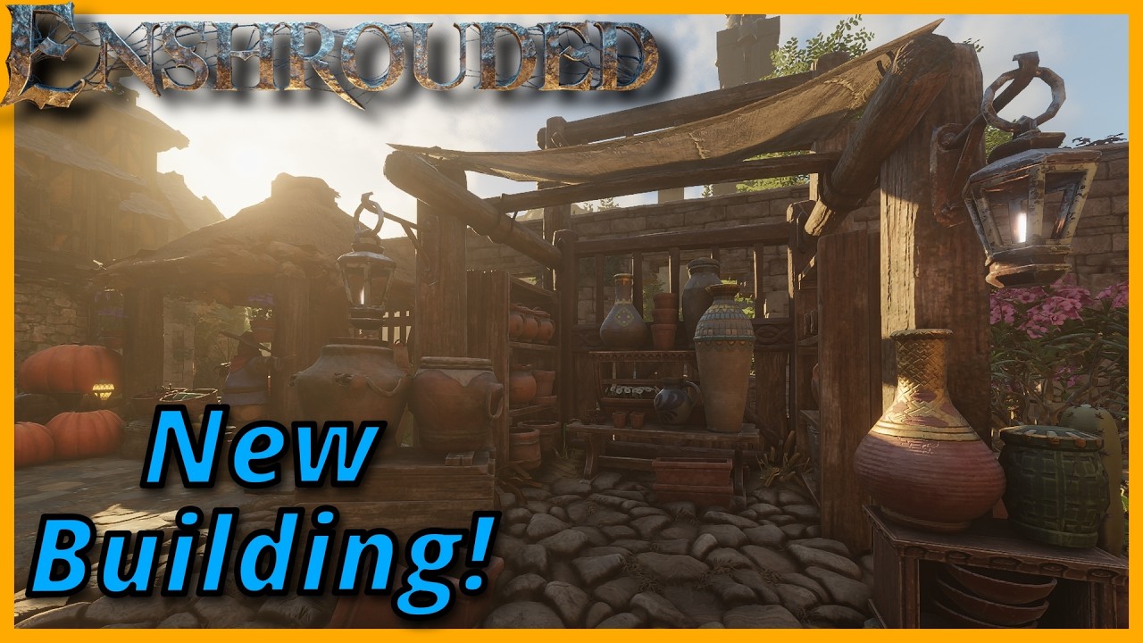 Sooo Many New Building Options in the UPDATE! | Enshrouded Medieval Village Build #enshrouded