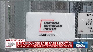 Indiana Michigan Power plans to file for base rate reduction this summer