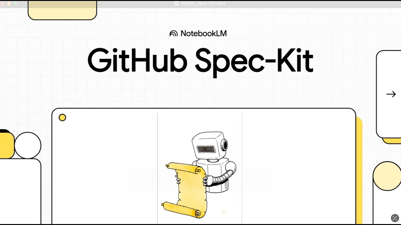GitHub Spec Kit :: 명세 주도 개발킷 - YouTube