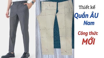 253/ Học cắt may quần âu - Cắt quần âu nam form chuẩn - cắt quần tây nam dáng đẹp - Công thức mới.