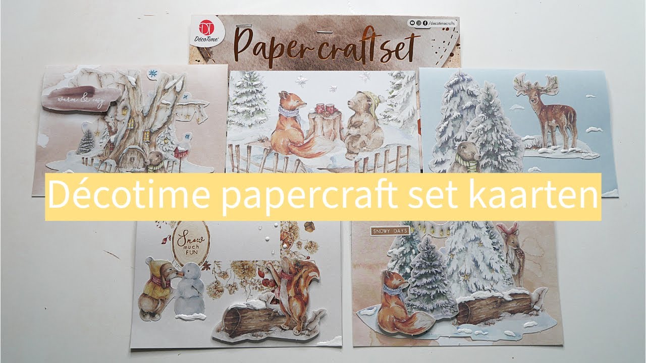5 eenvoudige maar creatieve kaarten met DécoTime papercraft set | 12 ...