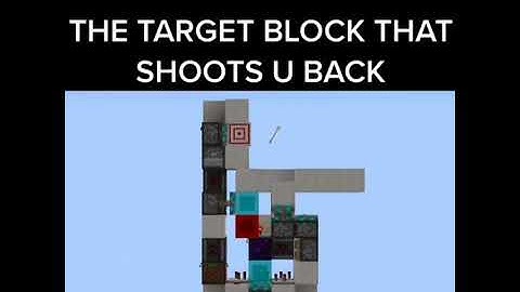 the target block that shoots u back #shorts #Minecraft #viral