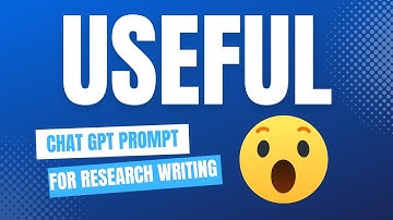 Useful Chatgpt Prompts For Research l Important Chatgpt Prompts For Research l Chatgpt Prompts