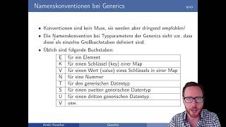 Java - Namenskonventionen von Generics (Generics - Teil 3/19)