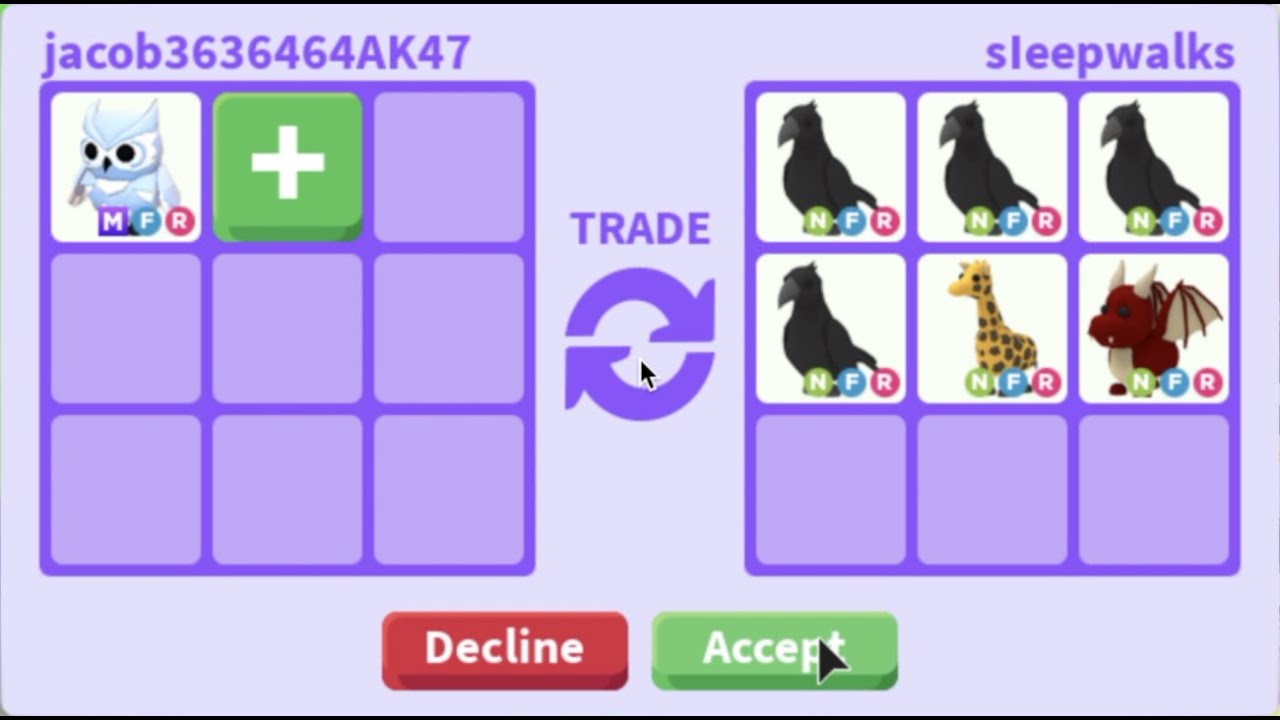 what people offer for mega snow owl (roblox adopt me) - YouTube