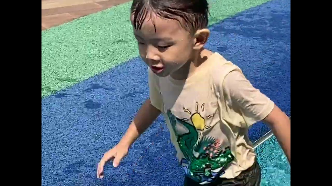 Sunday afternoon at Happy Park @ Punggol Waterway Point Singapore Water play park