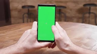 Cellphone With Green Screen Stock Video