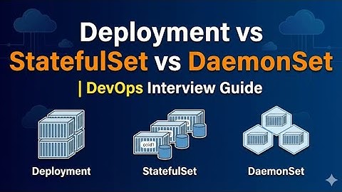 Deployment vs StatefulSet vs DaemonSet | Kubernetes Explained with Real-Time Use Cases