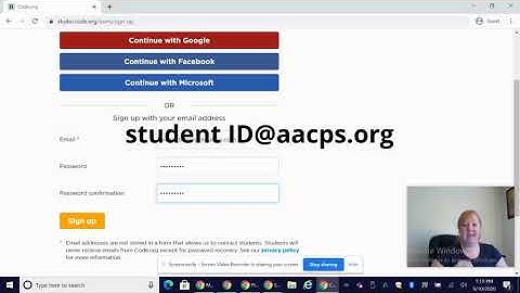Signing Up for Code org