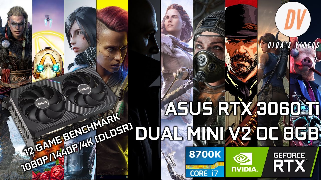 Asus RTX  Ti Dual Mini V2 OC    Game Benchmark p, p, 4K  DLDSR