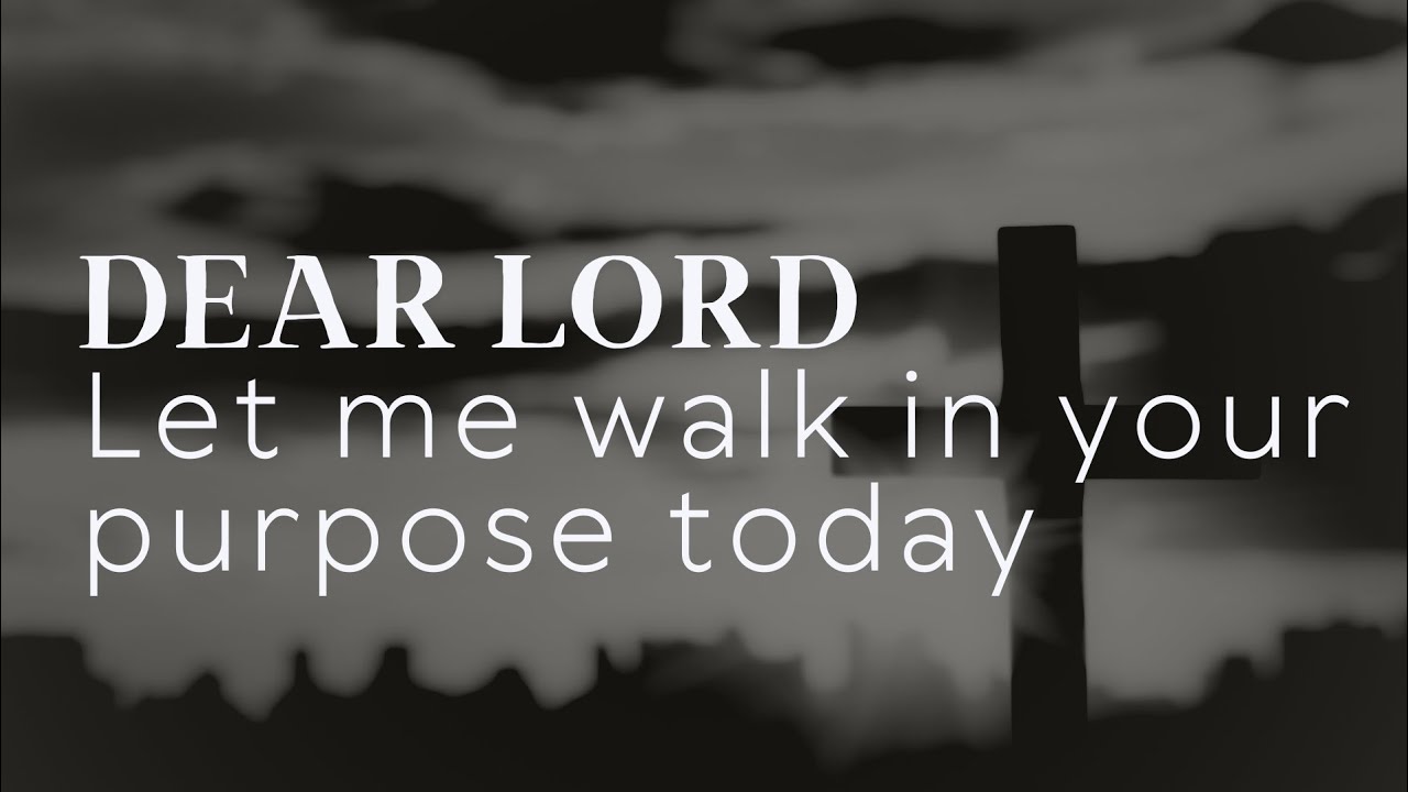 Lord, Let me walk in your purpose today🙏