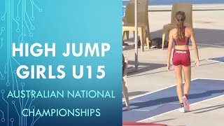 High Jump Girls U15. Australian National Championships. Highlights