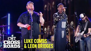 Luke Combs & Leon Bridges Perform “Beautiful Crazy' | CMT Crossroads