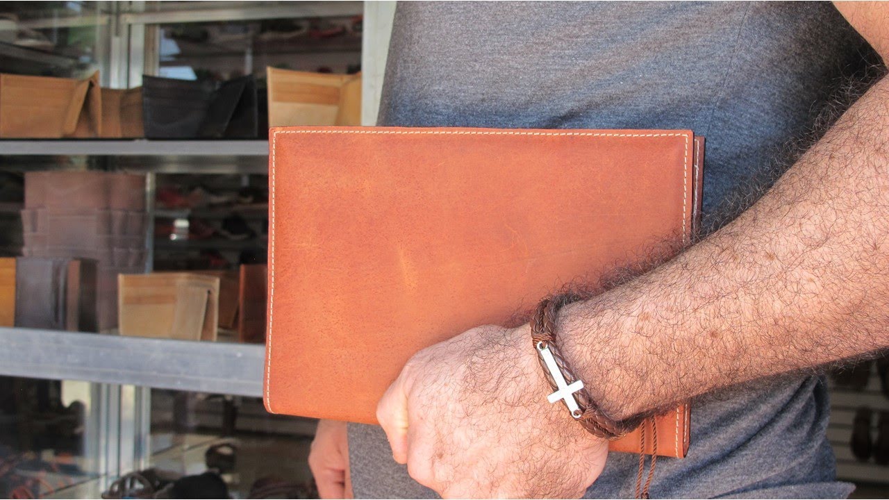 ¿Como hacer un porta agenda de cuero con excelente terminación? Cosido a máquina o a mano.