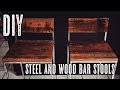 DIY Steel & Wood bar stools DIY Steel & Wood bar stools