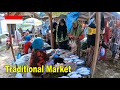 Indonesian rural life village market in madura indonesia village