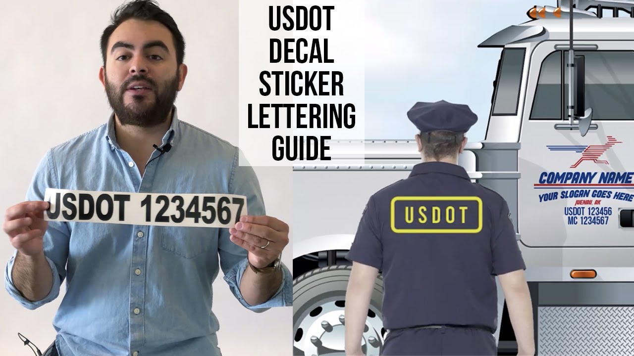USDOT Truck Lettering Decal Sticker Basic Requirement Information Must USDOT Truck Lettering Decal Sticker Basic Requirement Information Must