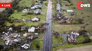 LIVE: Aerials Show Delaware Tornado Damage After Powerful Storm Hits | DWS News | AL1F