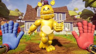 Poppy Playtime vs Fredbear in Hello Neighbor