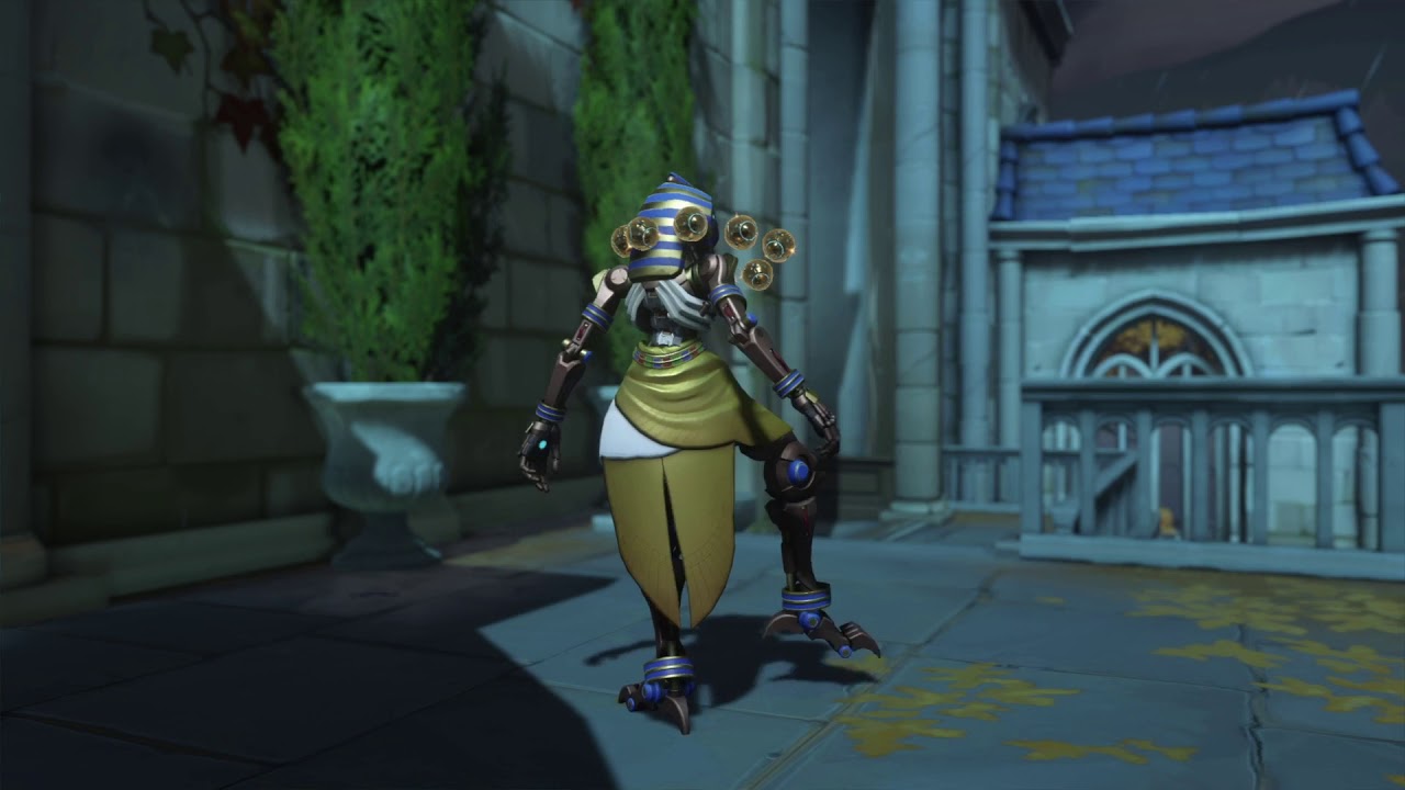 Zenyatta Stretch Emote with All Legendary & Epic Skins (Golden Weapon