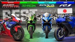 Honda CBR1000RR-R vs Kawasaki ZX-10R vs Yamaha R1 vs Suzuki GSX-R1000 ┃2023 Best Japanese Superbike