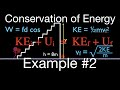 Energy, Work & Power (21 of 31), Conservation of Mechanical Energy & Final Velocity