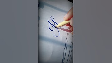 Letter H Calligraphy - Stylish English Alphabet Handlettering by WK Writes