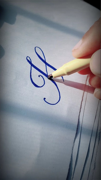 Letter H Calligraphy - Stylish English Alphabet Handlettering by WK Writes