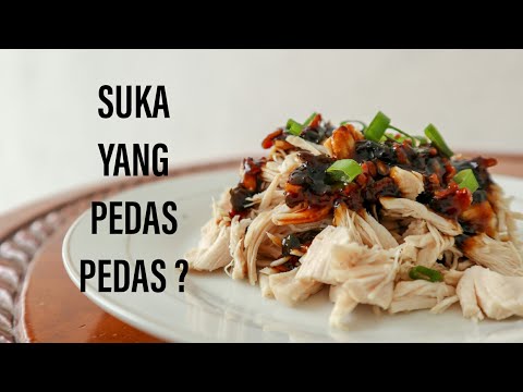 resep-membuat-ayam-suwir-sambal-asam-pedas,-menu-makan-siang-pedas