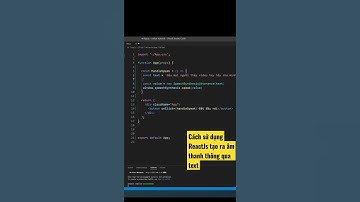 Hướng dẫn tạo ra âm thanh với ReactJs #laptrinhthatde #học_lập_trình_web #reactjs #texttospeech