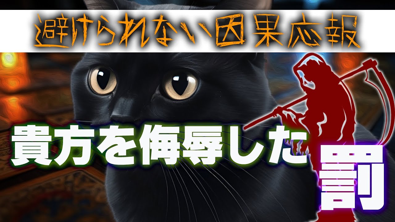 【#タロット #占い 】因果応報…あなたを侮辱した相手にくだる罰を見てみたらえげつなかった🙀そもそも人間性終わってた【#運勢 #因果応報 】