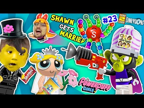 POWERPUFF GIRLS MARRY BABY SHAWN! FGTEEV Lego Dimensions Giant Colors Skittles Monkey (Year 3 #23)