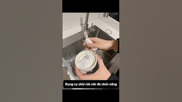 Ai hay dùng bình giữ nhiệt mà không biết chùi rửa thế nào cho sạch, thì có dụng cụ cọ rửa ly này nè
