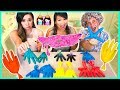 Don't Choose the Wrong Glove Slime Challenge! Pretend School
