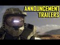 Halo 1-6 All Announcement Trailers