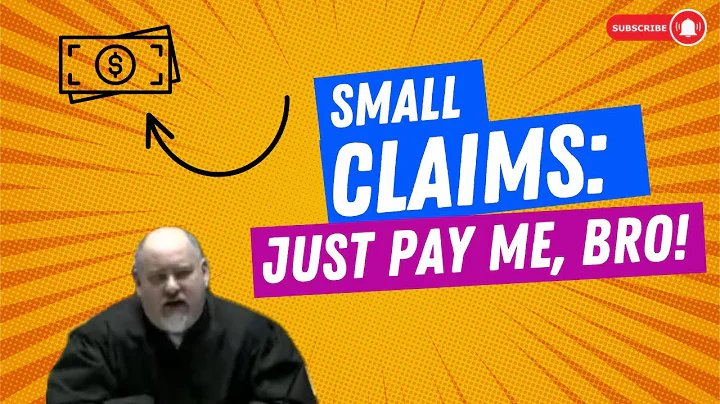 Small Claims Court: Just Pay Me, Bro!