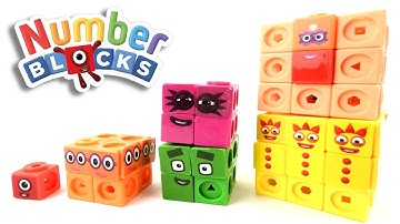 First 3 Numberblocks Cubes!  Lets Cube Numberblocks by Learning About Shapes and Numbers
