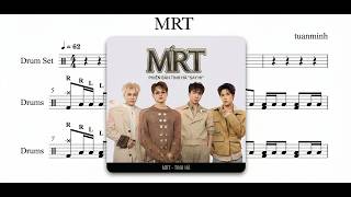 🥁CAPTAIN BOY - MRT (ft.XUÂN ĐỊNH KY, buitruonglinh, HYO) 🐳🐳 🐳🐳 ( drum Score Sheet Lessons Tutorial )