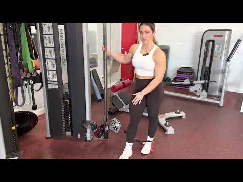 cable glute medius kick back