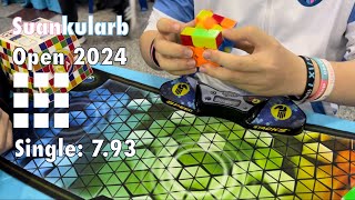 S moves! | 7.93 Official 3x3x3 Cube PR single | Suankularb Open 2024