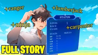 موظف بيموت وبينتقل لعالم تاني وبيكتشف انه حصل علي قوه سحريه تفوق كل الموجودين || ملخص انمي كامل🔥