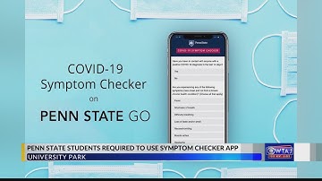 Penn State students required to use symptom checker app
