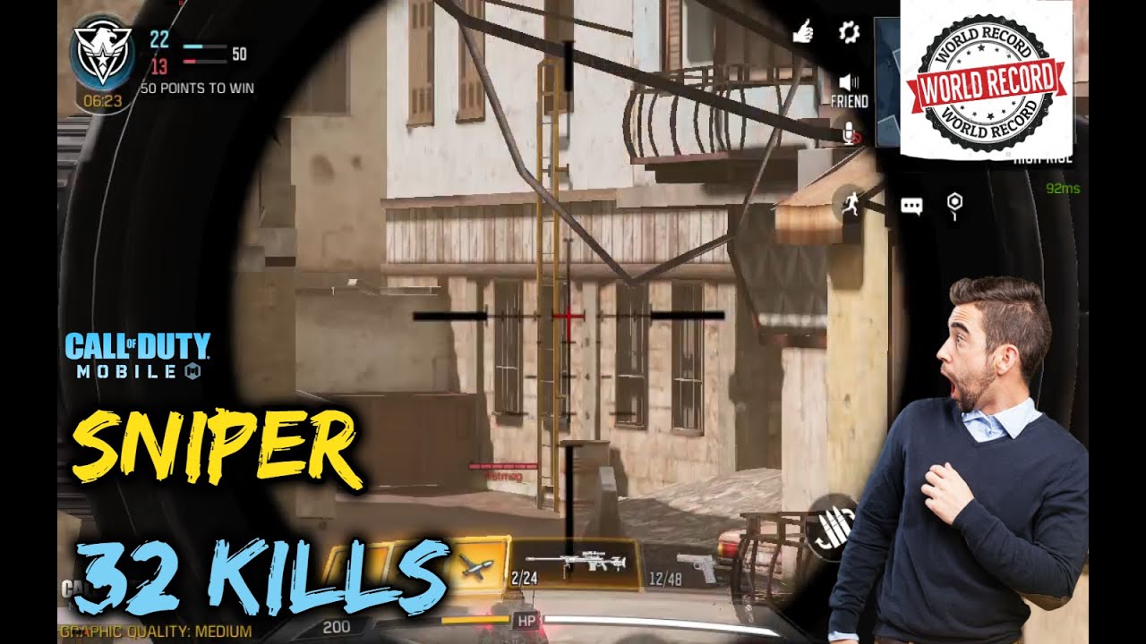 call of duty mobile new world record - YouTube