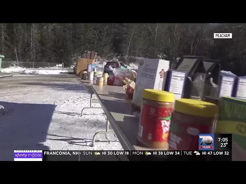 Peacham Elementary School hosts free food bank