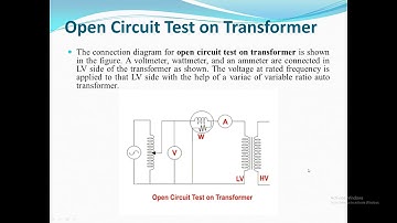 ME 207 UNIT 2 Testing of Transformer By Ramesh Kumar, GPC Dausa