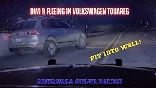 Dwi & Fleeing In Volkswagen Touareg - Arkansas State Police End Pursuit W Clic Pit Maneuver