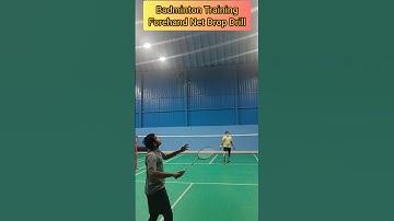 Forehand Net Drop Shot ☺️🔥🏸 #badminton #shorts #badmintonindonesia #badmintontraining