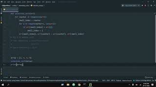 Selection Sort Updated Code.