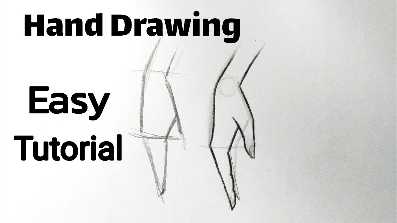 How to draw hand/hands easy for beginners Hand drawing Basics ...