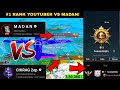 1 rank youtuber vs iammadan  in conqueror lobby